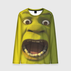 Мужской лонгслив 3D Shrek is yelling