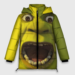 Женская зимняя куртка Oversize Shrek is yelling