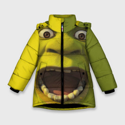 Зимняя куртка для девочек 3D Shrek is yelling