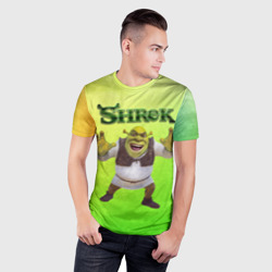 Мужская футболка 3D Slim Шрек 20 - фото 2