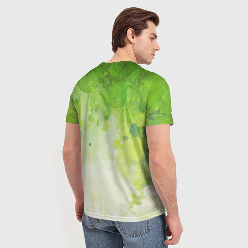 Мужская футболка 3D Задумчивый Шрек, цвет 3D печать - фото 4