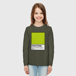 Детский лонгслив хлопок Pantone Shrek Get Out Of My Swamp - фото 2