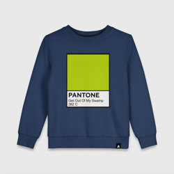 Детский свитшот хлопок Pantone Shrek Get Out Of My Swamp