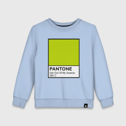 Детский свитшот хлопок Pantone Shrek Get Out Of My Swamp