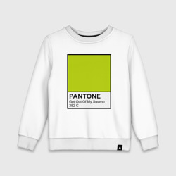 Детский свитшот хлопок Pantone Shrek Get Out Of My Swamp