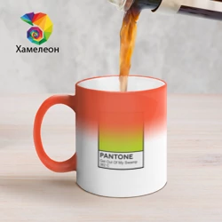 Кружка хамелеон Pantone Shrek Get Out Of My Swamp