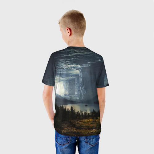 Детская футболка 3D Фантастический пейзаж, цвет 3D печать - фото 4