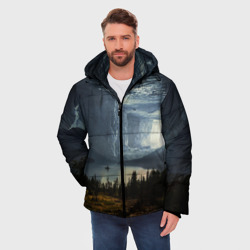 Мужская зимняя куртка 3D Фантастический пейзаж - фото 2