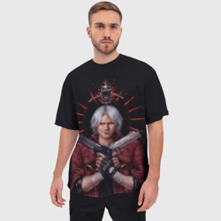Мужская футболка oversize 3D Saint Dante - фото 2