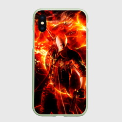 Чехол для iPhone XS Max матовый Данте в огне