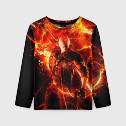 Детский лонгслив 3D Данте в огне - Devil May Cry