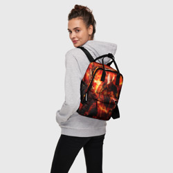 Женский рюкзак 3D Данте в огне - фото 2