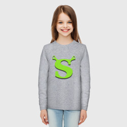 Детский лонгслив хлопок Shrek Logo +спина - фото 2