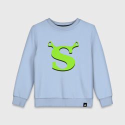 Детский свитшот хлопок Shrek Logo +спина