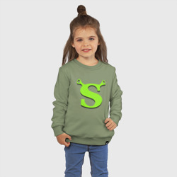 Детский свитшот хлопок Shrek Logo +спина - фото 2