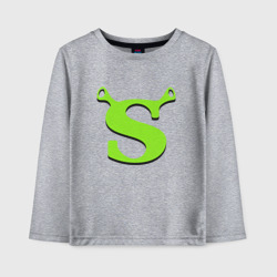 Детский лонгслив хлопок Shrek Logo +спина