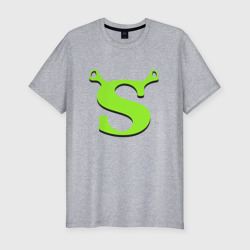 Мужская футболка хлопок Slim Shrek Logo +спина