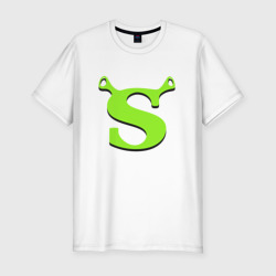 Мужская футболка хлопок Slim Shrek Logo +спина