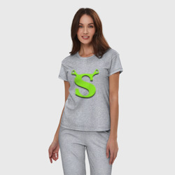 Женская пижама хлопок Shrek Logo +спина - фото 2