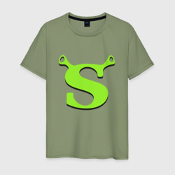 Мужская футболка хлопок Shrek Logo +спина