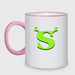 Кружка двухцветная Shrek Logo +спина