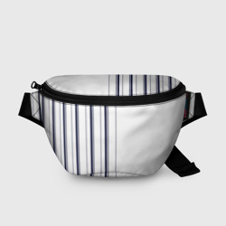 Поясная сумка 3D Белые и синие полосы Stripes