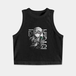 Женская укороченная майка-топ хлопок Шиноа Хираги. Последний Серафи
