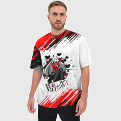 Мужская футболка oversize 3D Kakegurui Ририка Момобами - фото 2