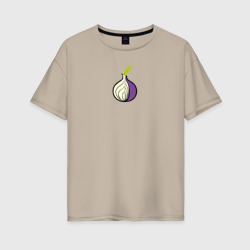 Женская футболка хлопок Oversize Tor Browser