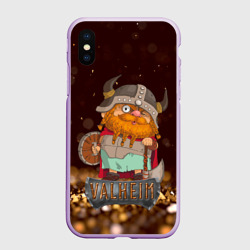 Чехол для iPhone XS Max матовый Valheim мультяшный викинг