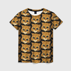 Женская футболка 3D Кот в сапогах из Шрека