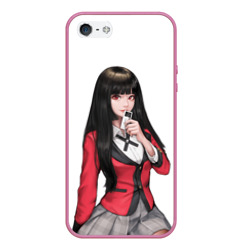 Чехол для iPhone 5/5S матовый Jabami Yumeko с картой - Kakegurui