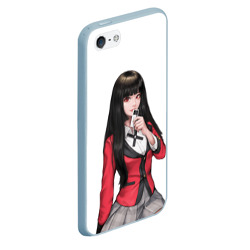 Чехол для iPhone 5/5S матовый Jabami Yumeko с картой - Kakegurui - фото 2