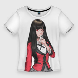 Женская футболка 3D Slim Jabami Yumeko с картой - Kakegurui