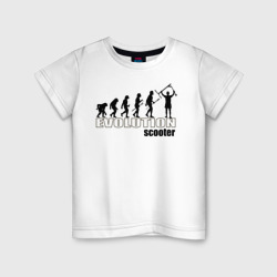 Детская футболка хлопок Эволюция трюкового самоката