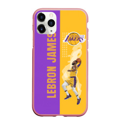 Чехол для iPhone 11 Pro Max матовый Леброн NBA