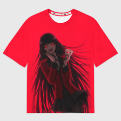 Мужская футболка oversize 3D Юмэко Безумный азарт
