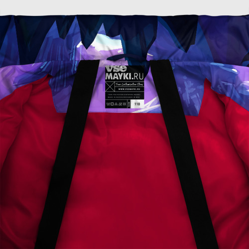 Зимняя куртка для девочек 3D с принтом Сквик Squeak Brawl Stars, фото #5