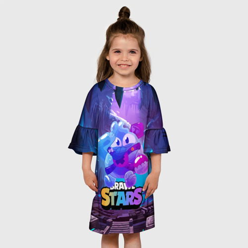 Детское платье 3D Сквик Squeak Brawl Stars, цвет 3D печать - фото 4
