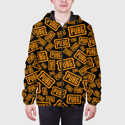 Мужская куртка 3D с принтом PUBG / ПАБГ / УЗОР, вид сбоку #3