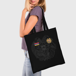 Шоппер 3D Форма Армении флаг герб - фото 2