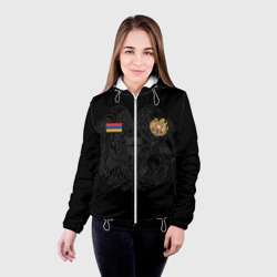 Женская куртка 3D Форма Армении флаг герб - фото 2