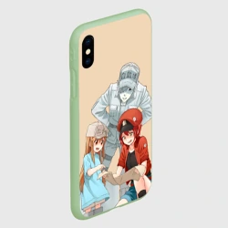 Чехол для iPhone XS Max матовый Клетки за работой  - фото 2