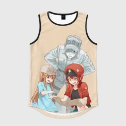 Мужская спортивная майка 3D Клетки за работой 