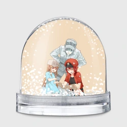 Игрушка Снежный шар Клетки за работой 