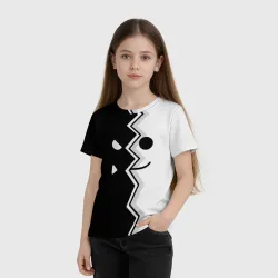 Детская футболка 3D Geometry Dash морда - фото 2