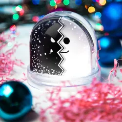 Игрушка Снежный шар Geometry Dash морда - фото 2