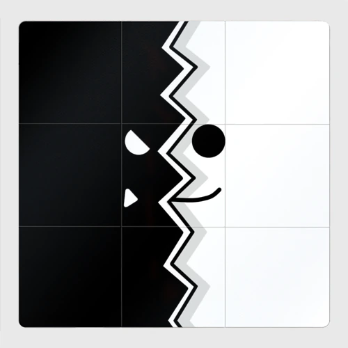 Магнитный плакат 3Х3 Geometry Dash морда