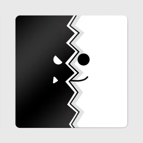 Магнит виниловый Квадрат Geometry Dash морда