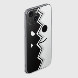 Чехол для iPhone 15 силиконовый с защитой камеры Geometry Dash морда - фото 2